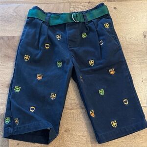 Ralph Lauren Kids Navy embroidered Patches pants size 9 months